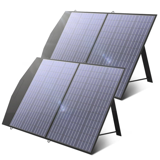 Panel Solar Plegable y Portátil ALLPOWERS 100/200W: Energía Renovable para Aventuras al Aire Libre