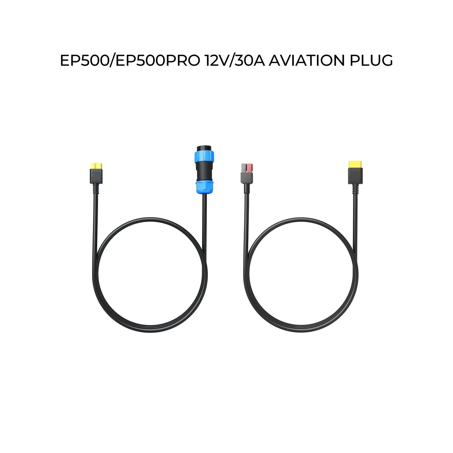 BLUETTI 12V RV CABLE For AC200P 12V/25A, AC200Max, EP500, EP500PRO, and AC300 with aviation plug for outdoor use.