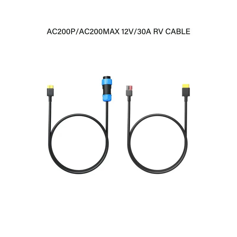 BLUETTI 12V RV CABLE for AC200P 12V/25A, AC200Max 12V/30A, EP500/EP500PRO 12V/30A, AC300 12V/30A aviation plug.